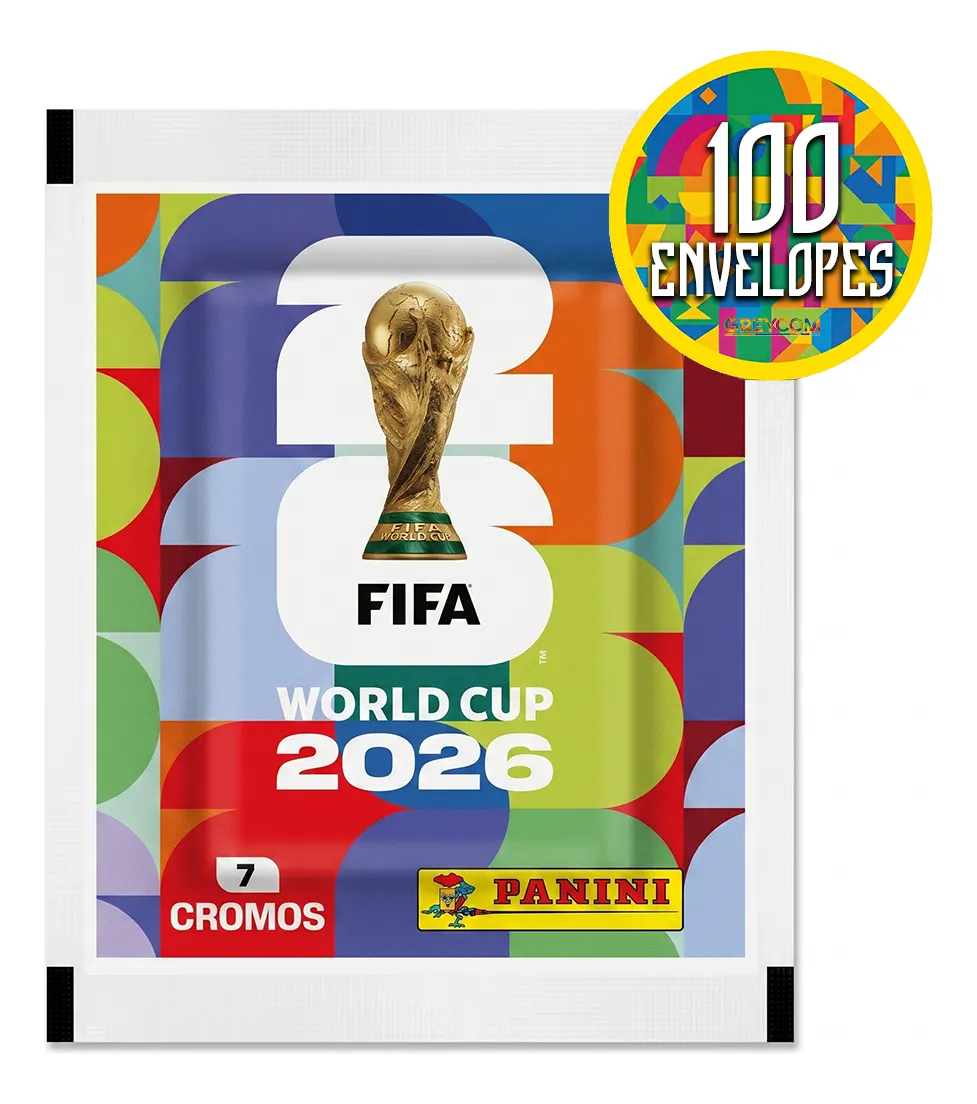 Kit 700 Figurinha Do Álbum Copa Do Mundo 2026- 100 Envelopes